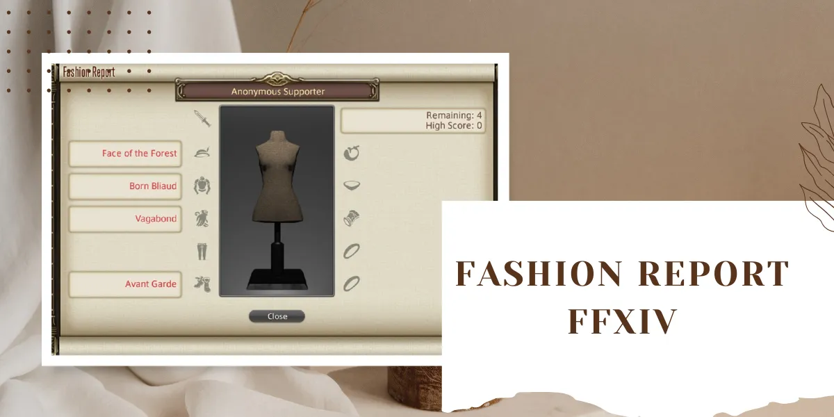 fashion report ffxiv